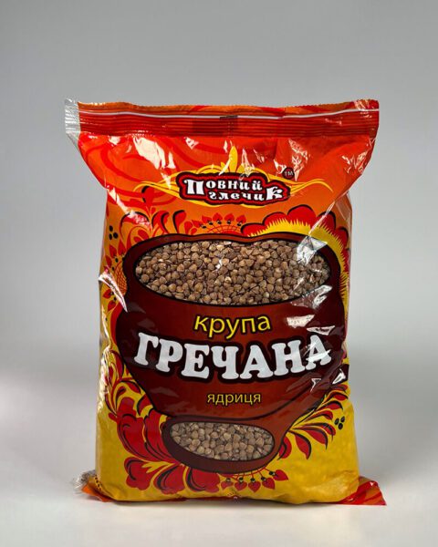 Крупа гречана фасована ТМ Повний глечик,900 гр